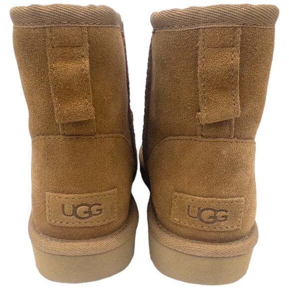 Authentic Ugg Classic Mini Side Logo II Boots Chestnut Women's 6 or 10 - Picture 6 of 6